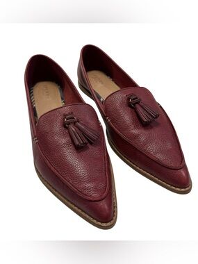 Sperry Saybrook Burgundy Leather Tassel Loafers - Size 11 women